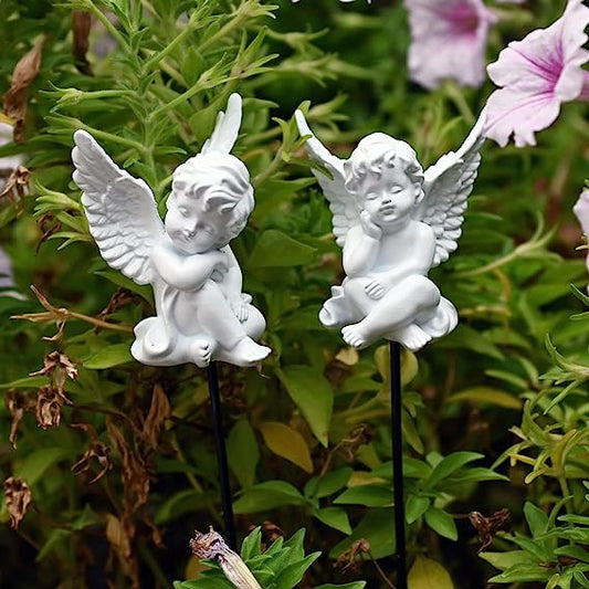 Angel Garden Stakes 2 Pack Miniature Angel Fairy Garden