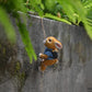 Garden Rabbit Outdoor Hanging Tree Statue Climbing Figurine Home Animal Statue Funny Gifts 7" H