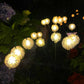 Solar Garden Lights Swaying Light 6LED, Dandelion Garden Lights for Path Landscape Outdoor Decorative Lights White Warm(2Pack)